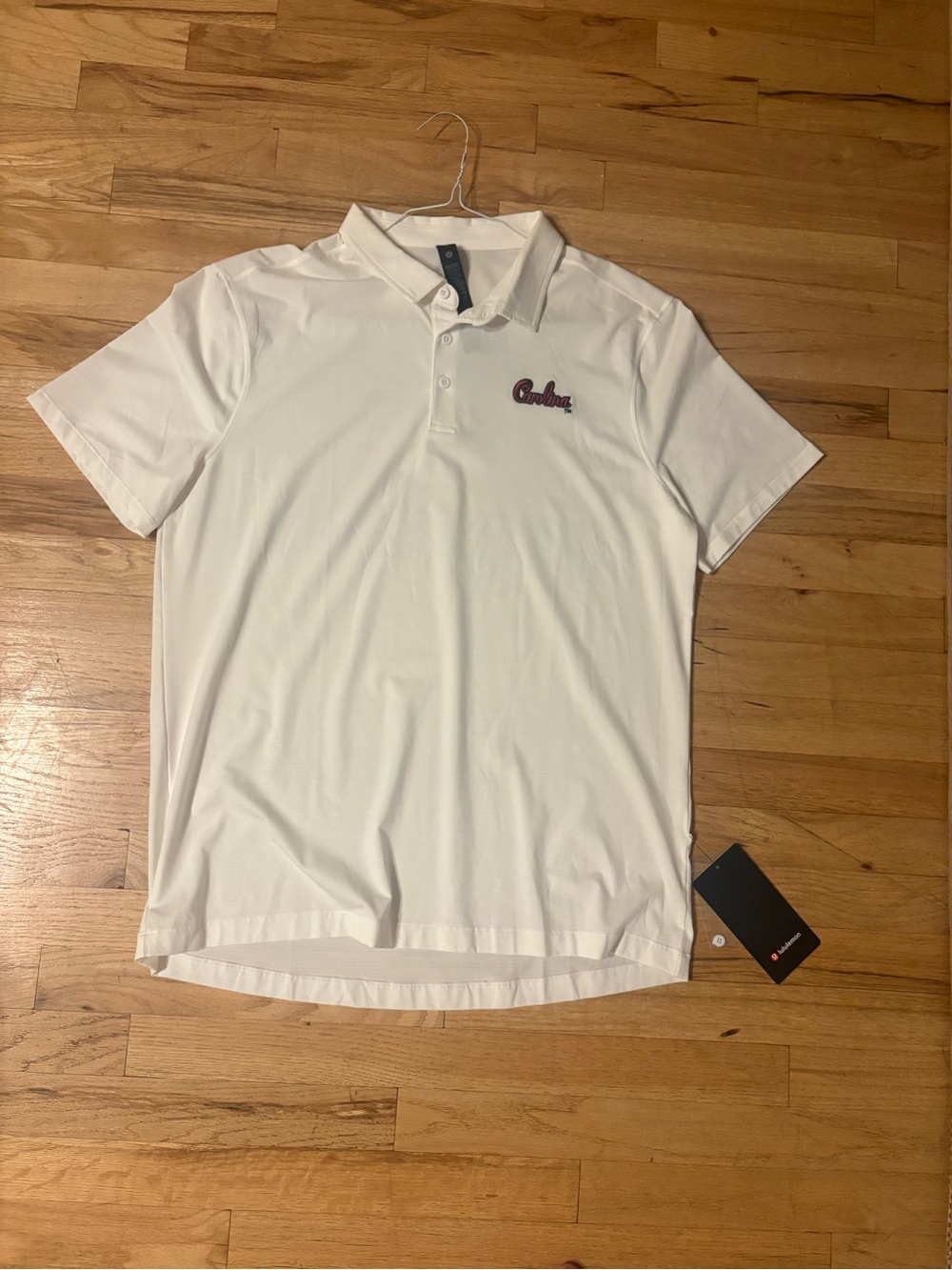 lululemon athletica South Carolina White Short-Sleeve Polo